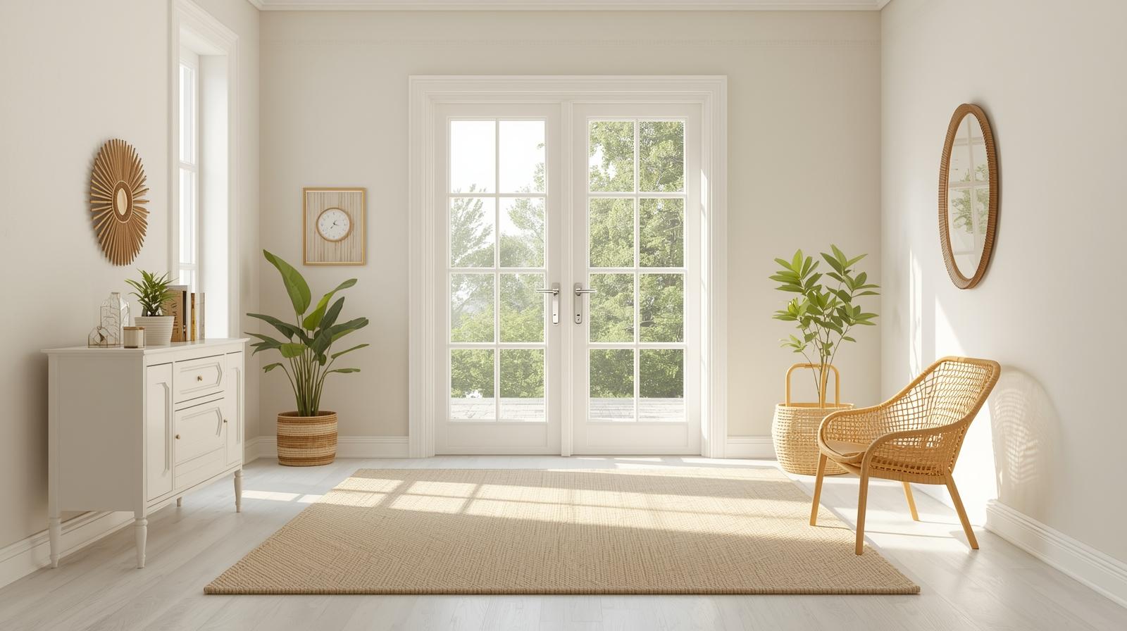 Rhode Island home being prepared for sale with fresh paint, staged interiors, and seasonal landscaping.