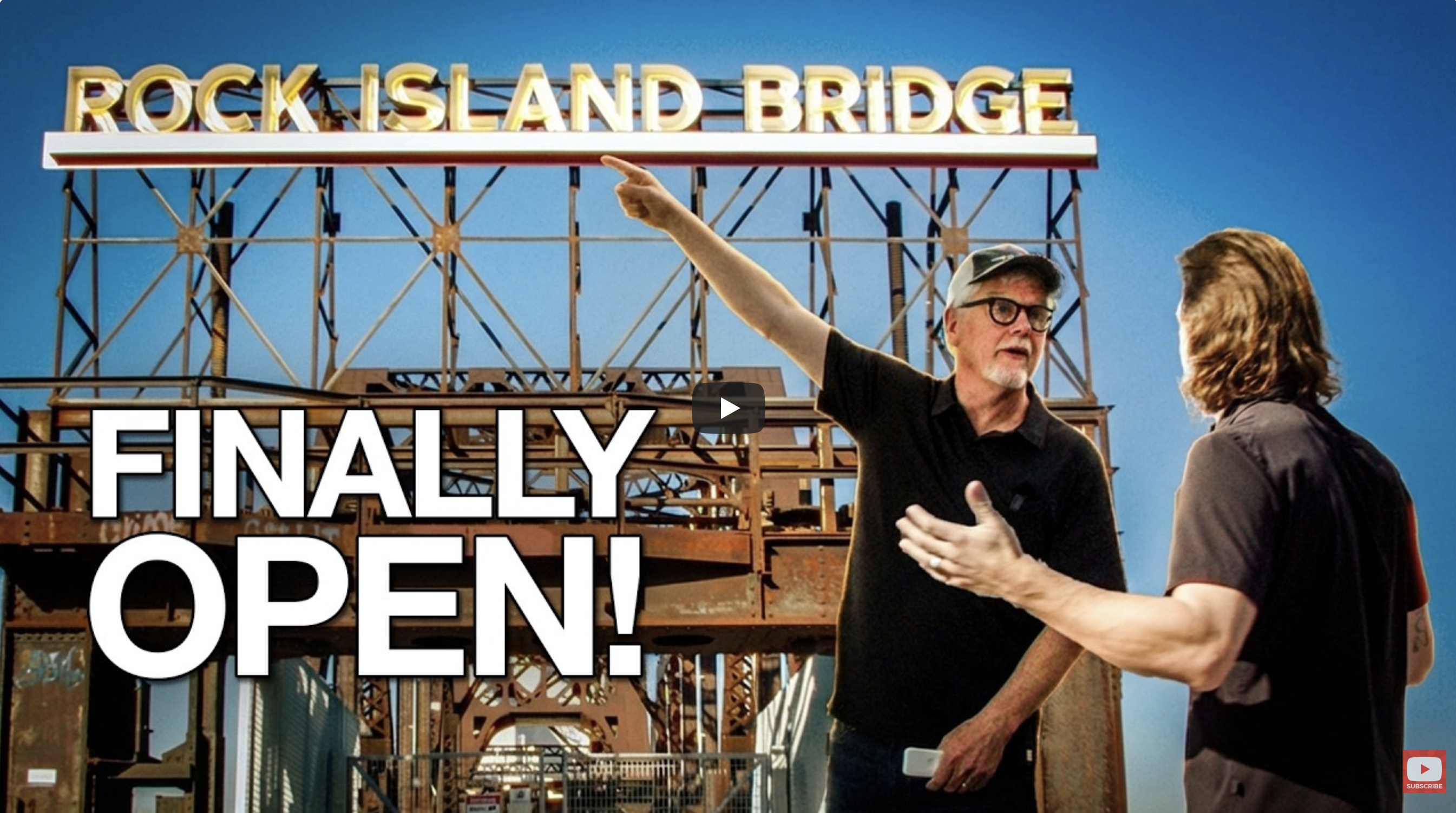 Behind the Scenes Interview with Mike Zeller on the Rock Island Bridge header image.