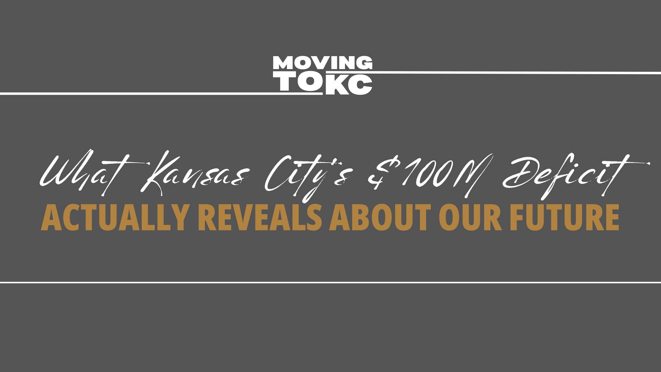 What Kansas City's $100M Deficit Actually Reveals About Our Future header image.