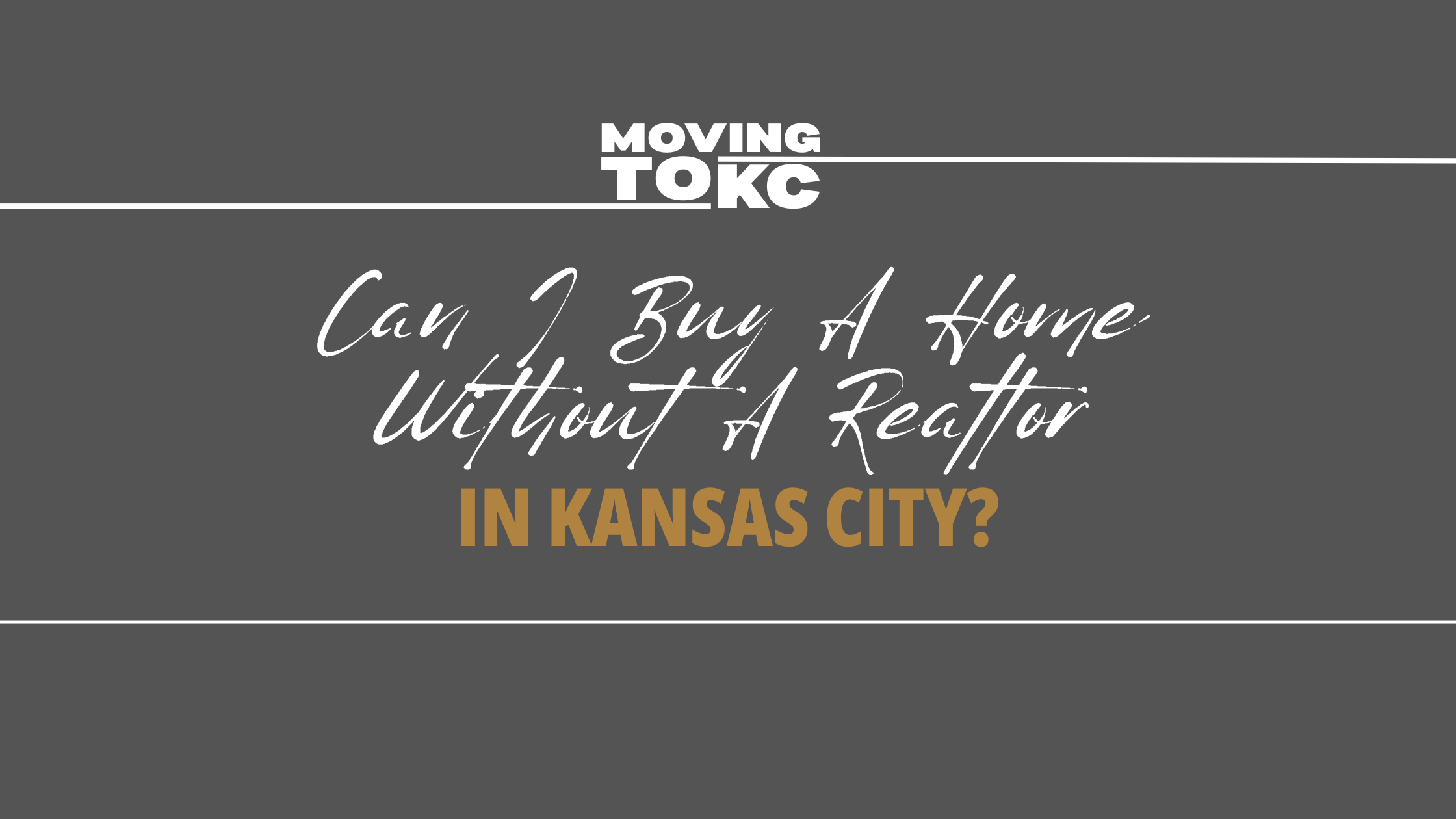 Can I Buy a Home Without a Realtor in Kansas City? header image.