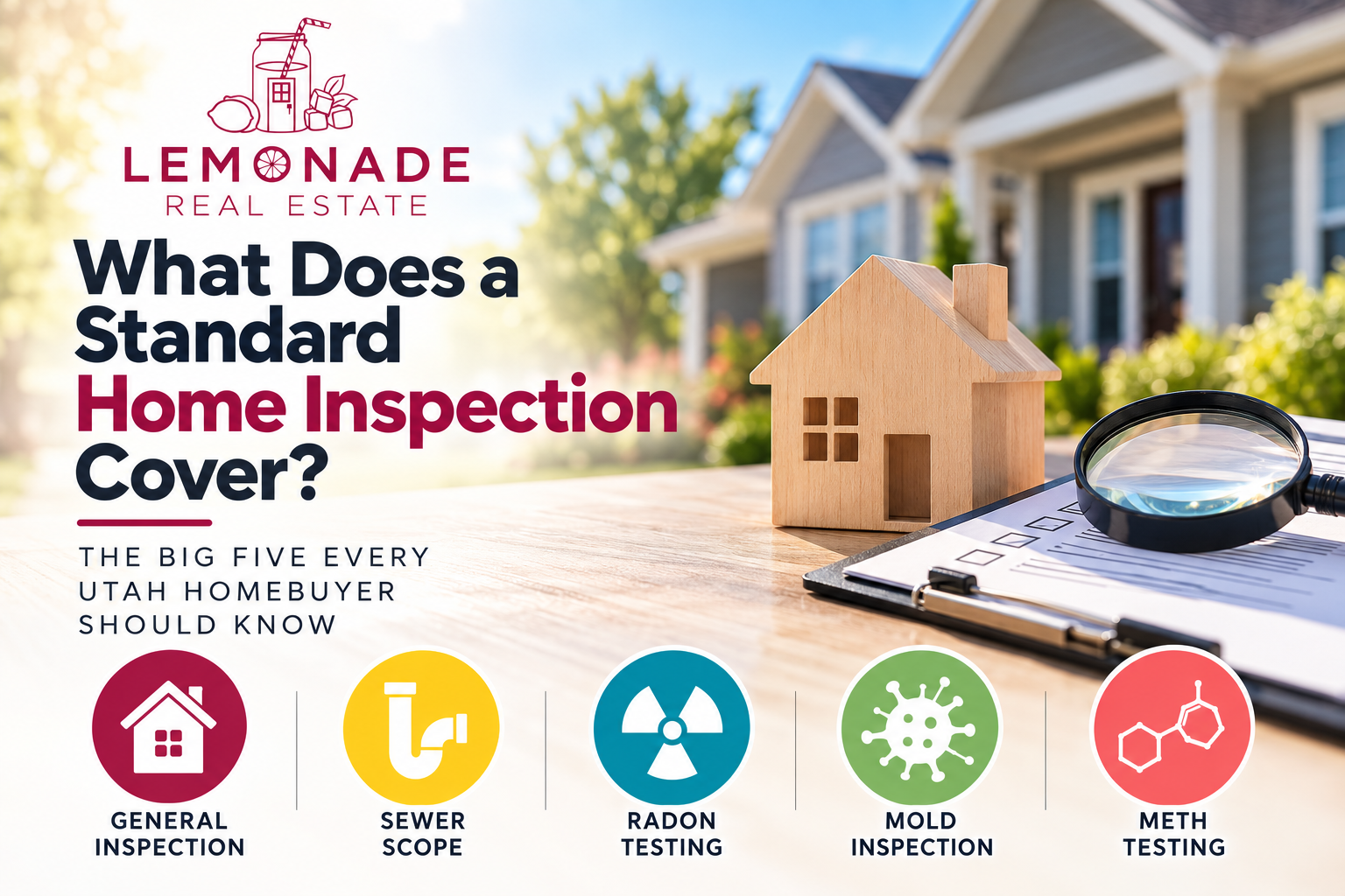 What Does a Standard Home Inspection Cover? The Big Five Every Utah Homebuyer Should Know header image.