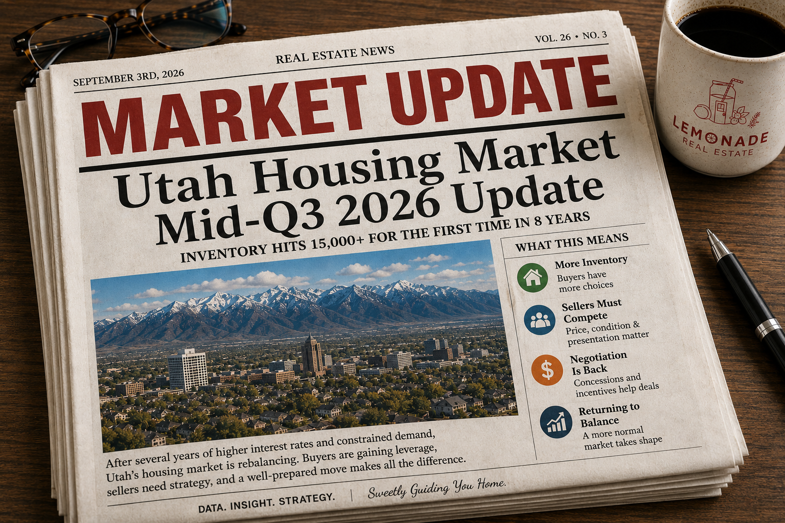 Mid-Q3 2026 Utah Housing Market Update: Buyers Finally Have Choices header image.
