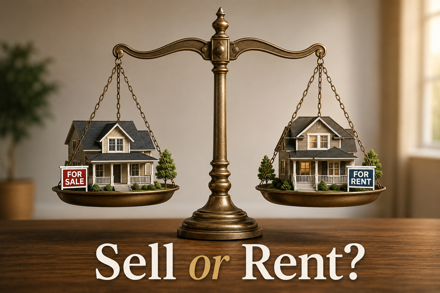 Should You Sell Your Current Home or Turn It Into a Rental Property? header image.
