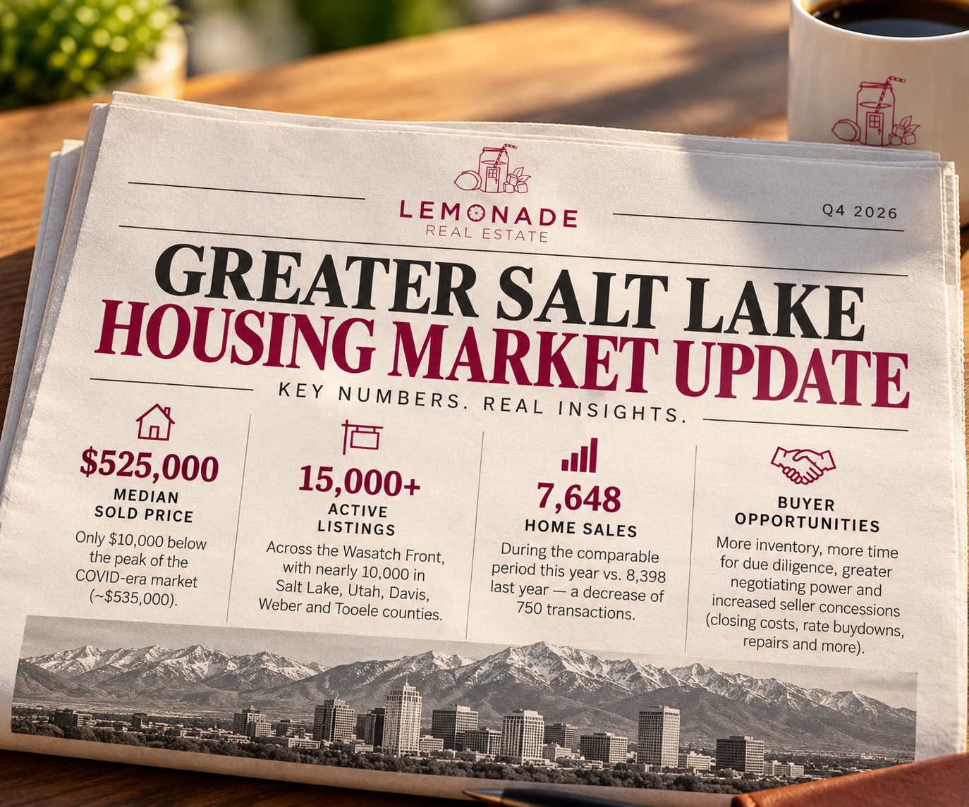 Q4 2026 Greater Salt Lake Utah Housing Market Outlook header image.