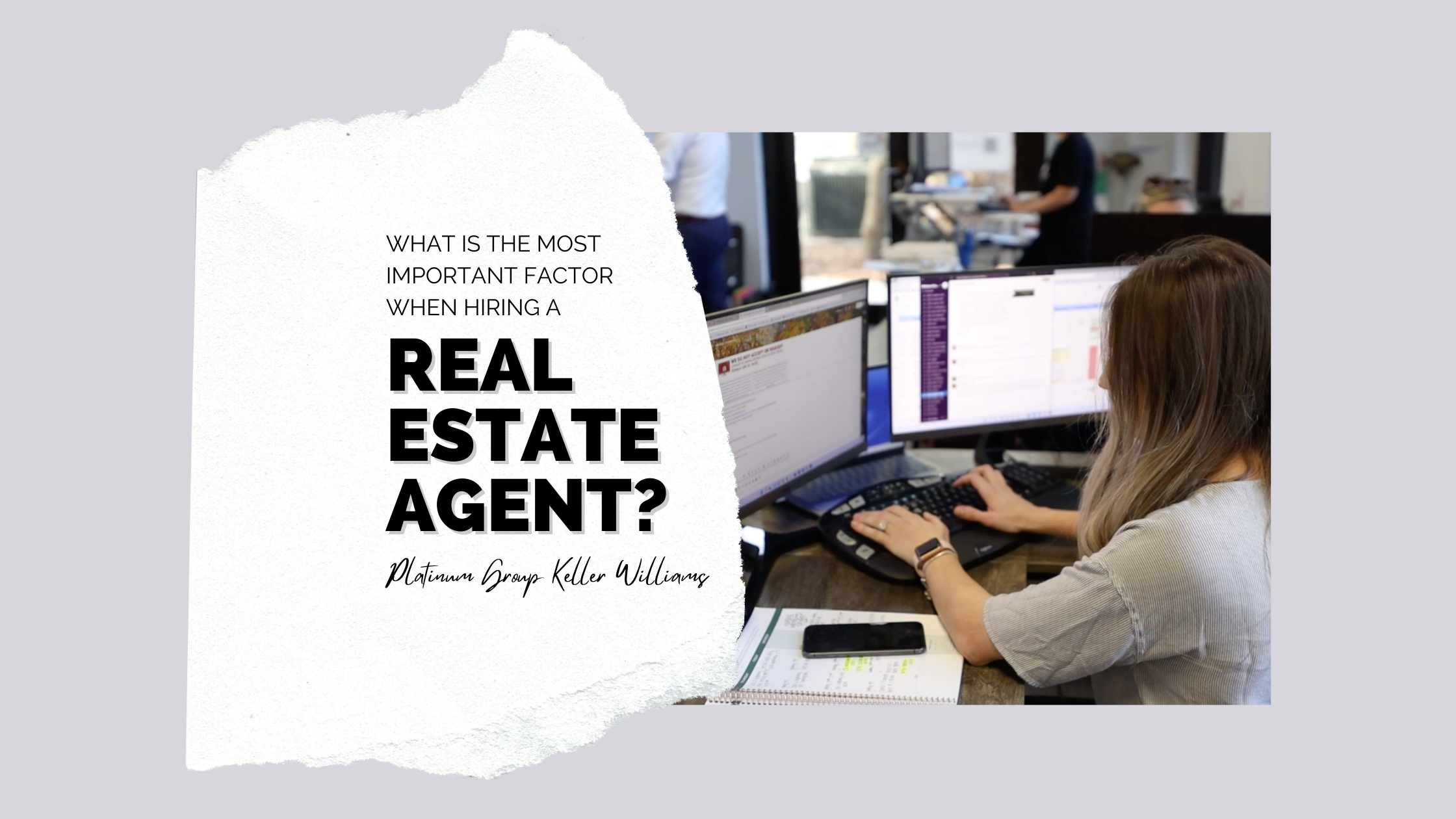 Most Important Factor When Hiring a Realtor? header image.