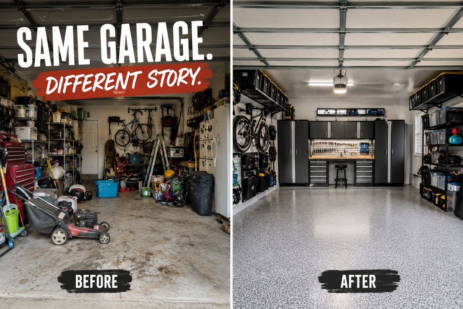 Before/After Garage Image