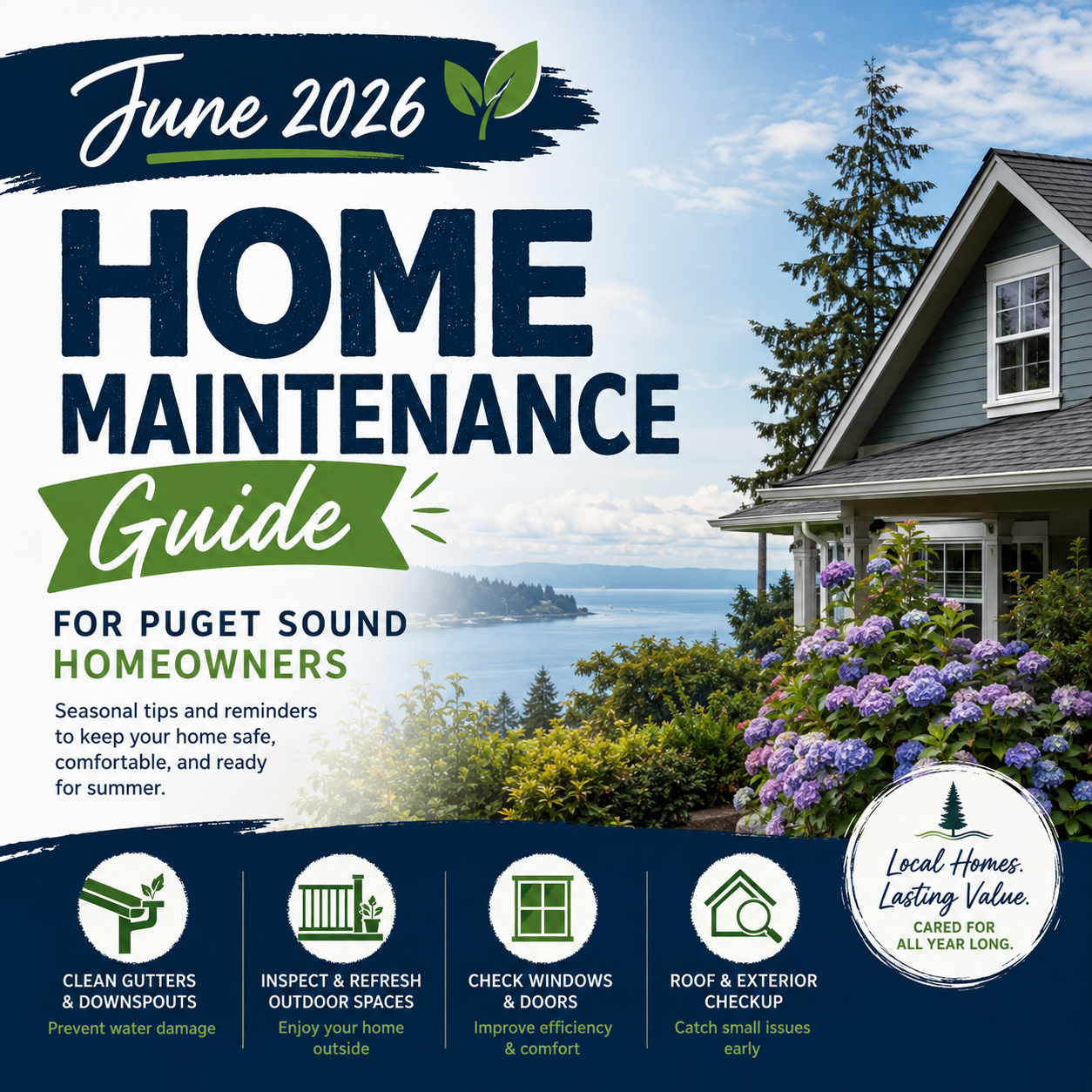 June 2026 Home Maintenance Guide header image.