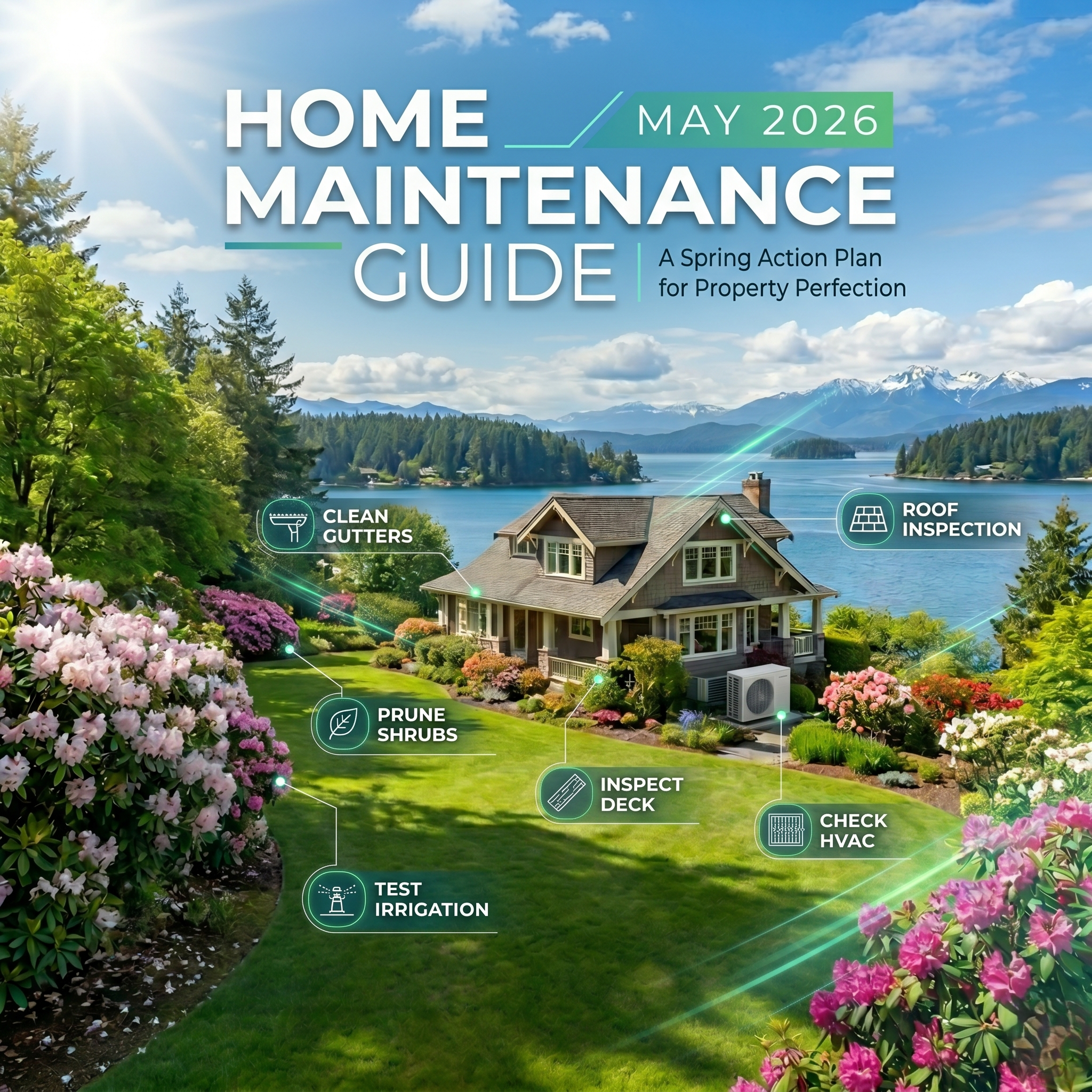 May 2026 Home Maintenance Guide header image.