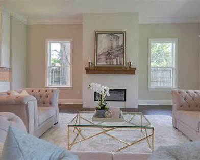 Professionally staged Living Room 