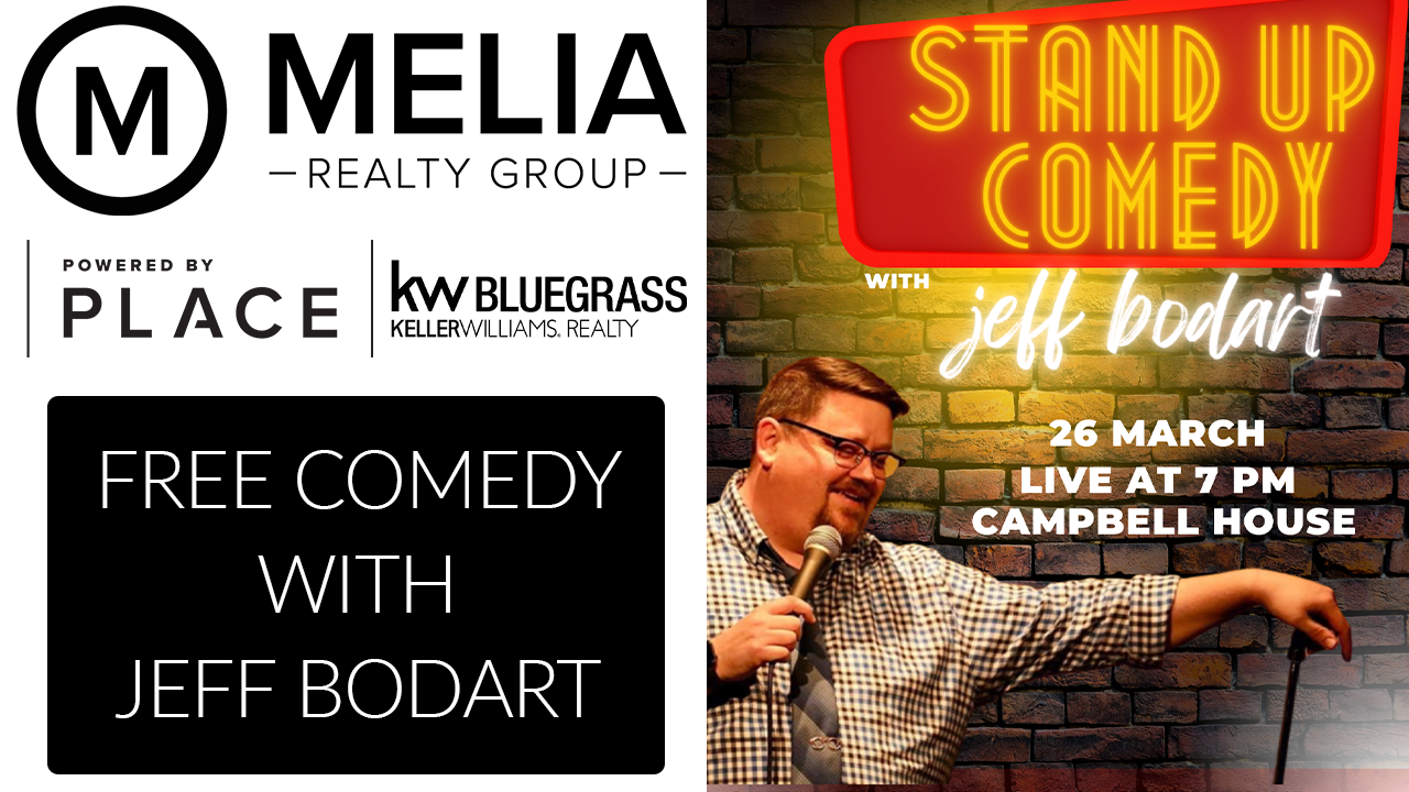 Come Laugh with Us at the Campbell House! header image.