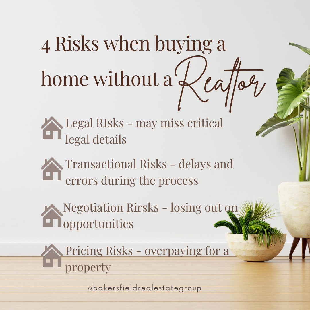 Top 4 Risks When Buying a Home without a Realtor header image.