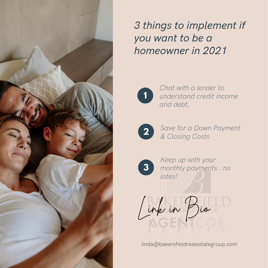 3 Things to Implement if You Want to Be a Homeowner in 2021 header image.