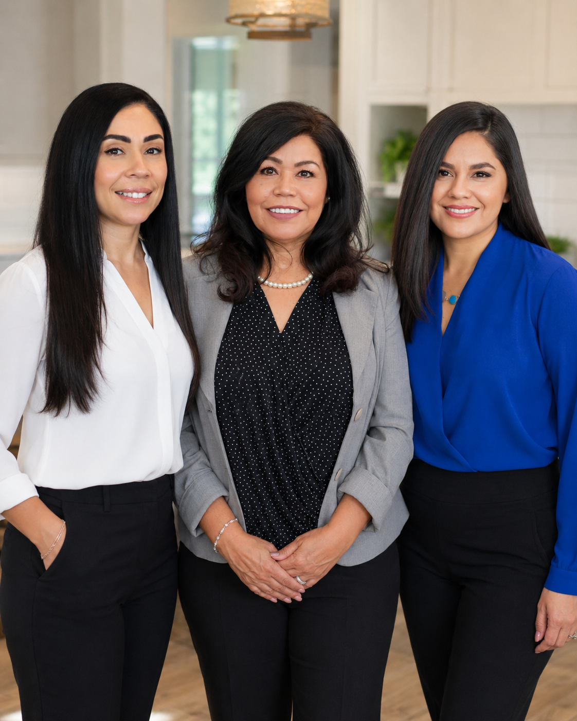 Bakersfield Realtors Monique Diaz, Raquel Merrick and Linda Bañales helping buyers with D.R. Horton new construction homes.