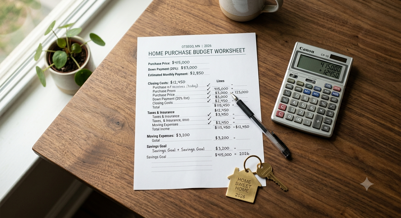 Cost of buying a home in Minnesota budget checklist