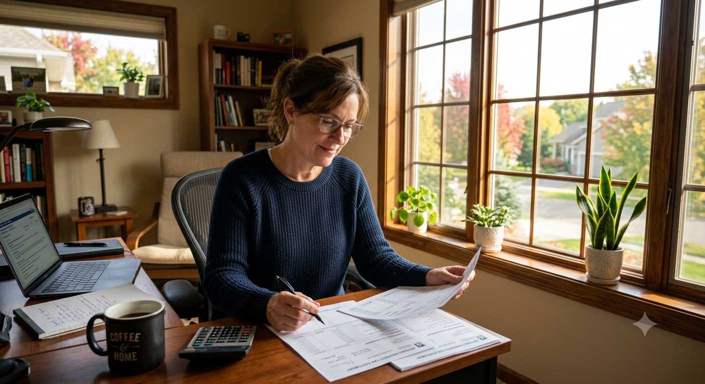 Minnesota property taxes explained homeowner reviewing statement