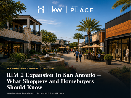 Shopping and retail growth near The RIM in San Antonio, Texas
