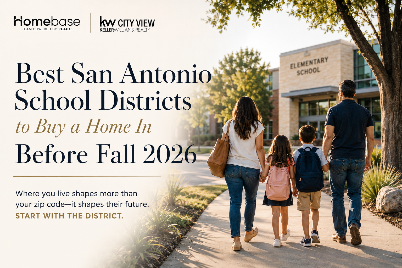 Where you live shapes more than your zip code, it shapes their future. Start with the district.