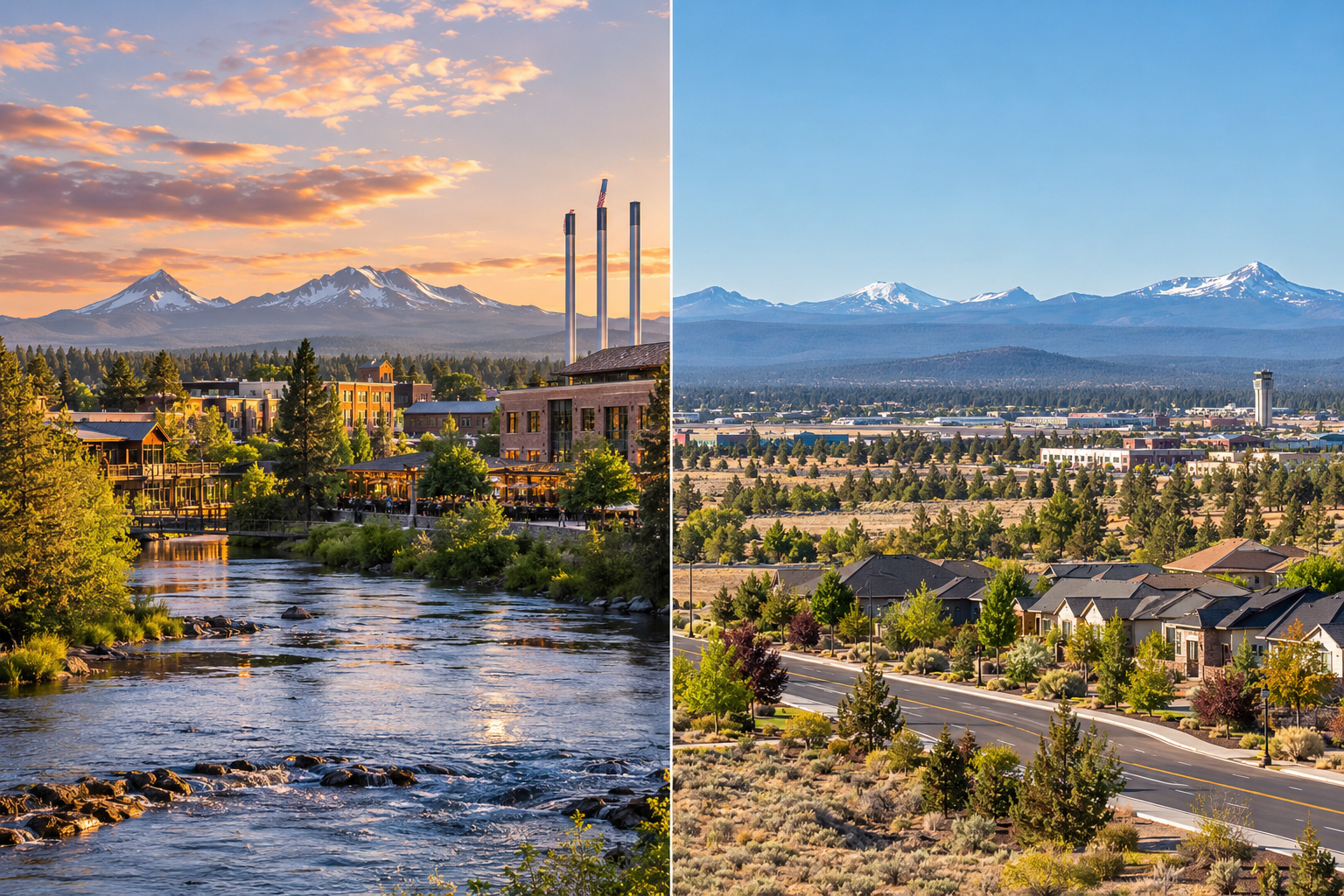 Bend vs. Redmond, Oregon: Which Is the Better Place to Buy a Home? header image.