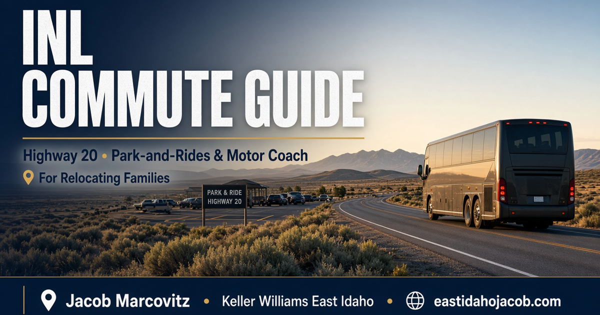 INL commute guide — Highway 20 park-and-rides and motor coach for Idaho Falls relocating families