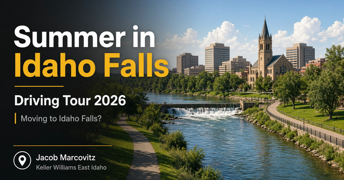 Summer driving tour of Idaho Falls for relocators — Greenbelt and Snake River