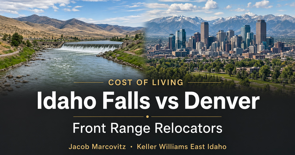 Cost of living comparison Idaho Falls vs Denver for Front Range relocators