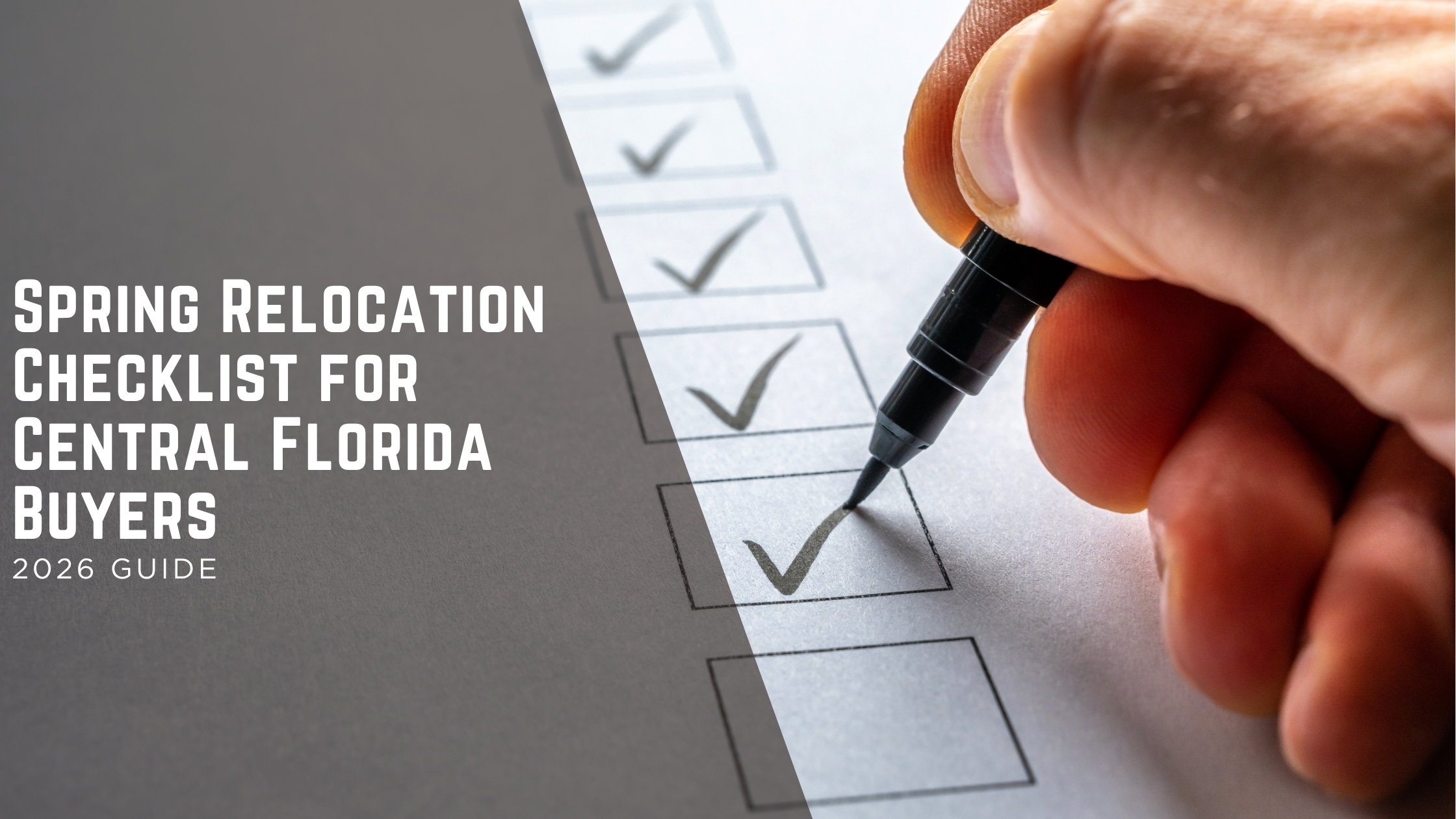 Spring Relocation Checklist for Central Florida Buyers header image.