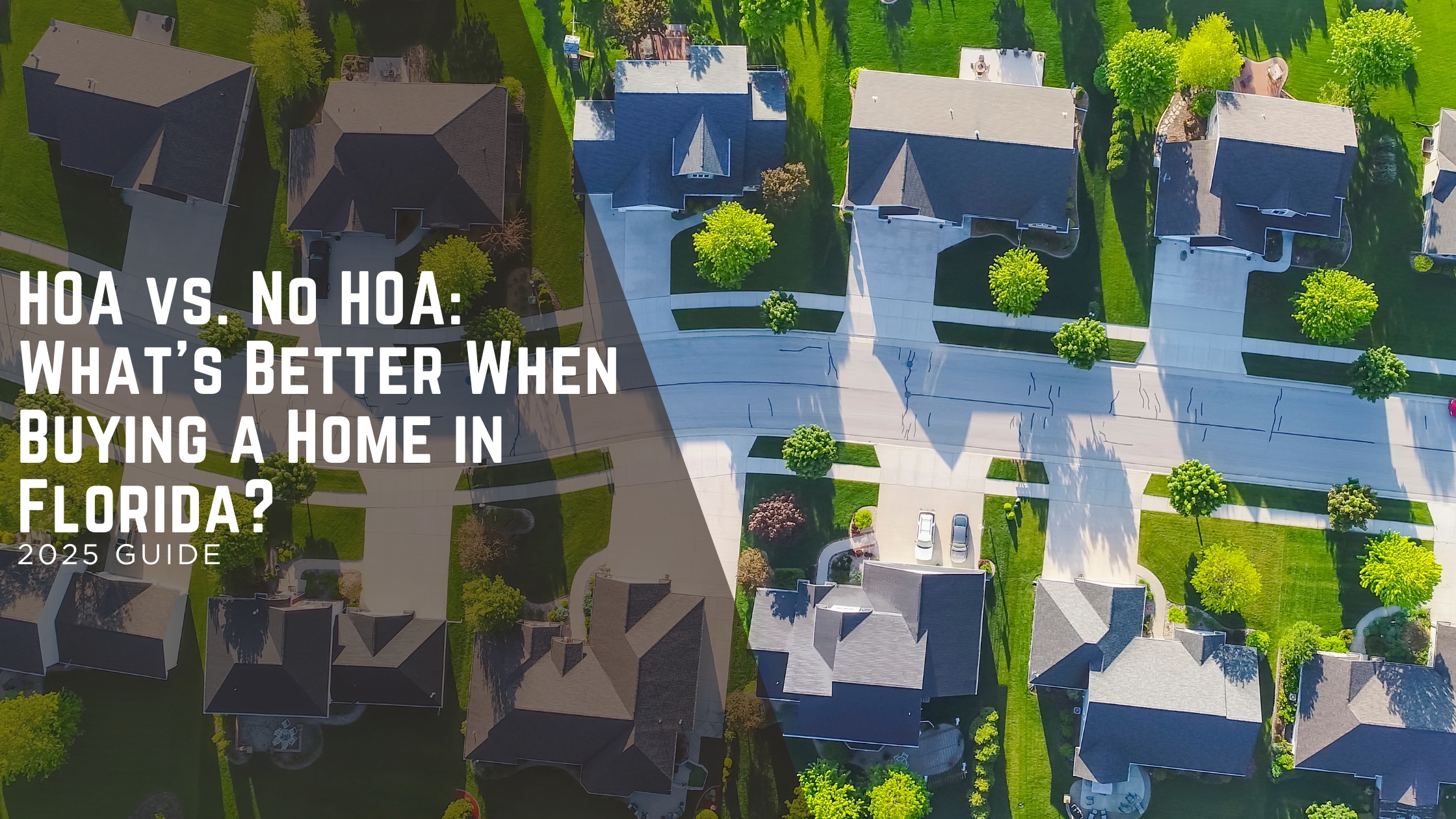 Bird's eye view of neighborhood