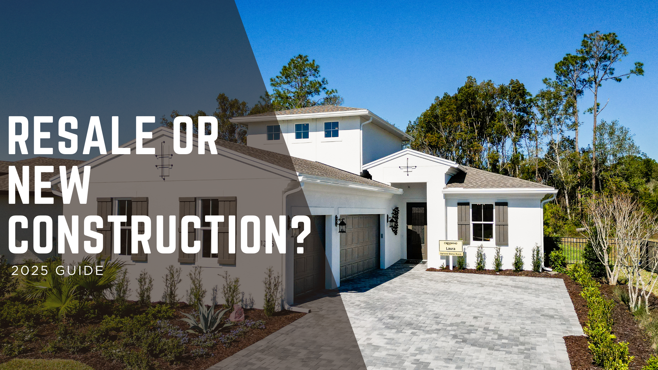 Should I Buy a New Build or Resale Home in Florida? header image.