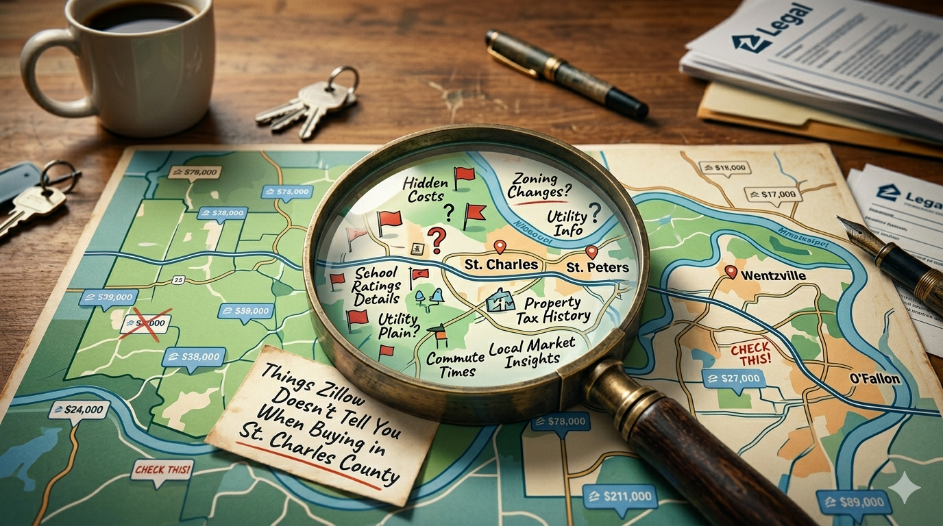 Things Zillow Doesn't Tell You About Buying a Home in St. Charles header image.