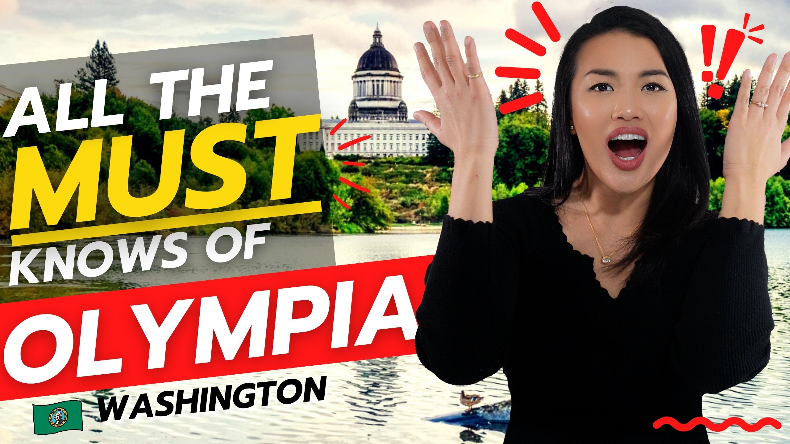 What you MUST know about Olympia Washington - Pros and Cons- All about Olympia header image.