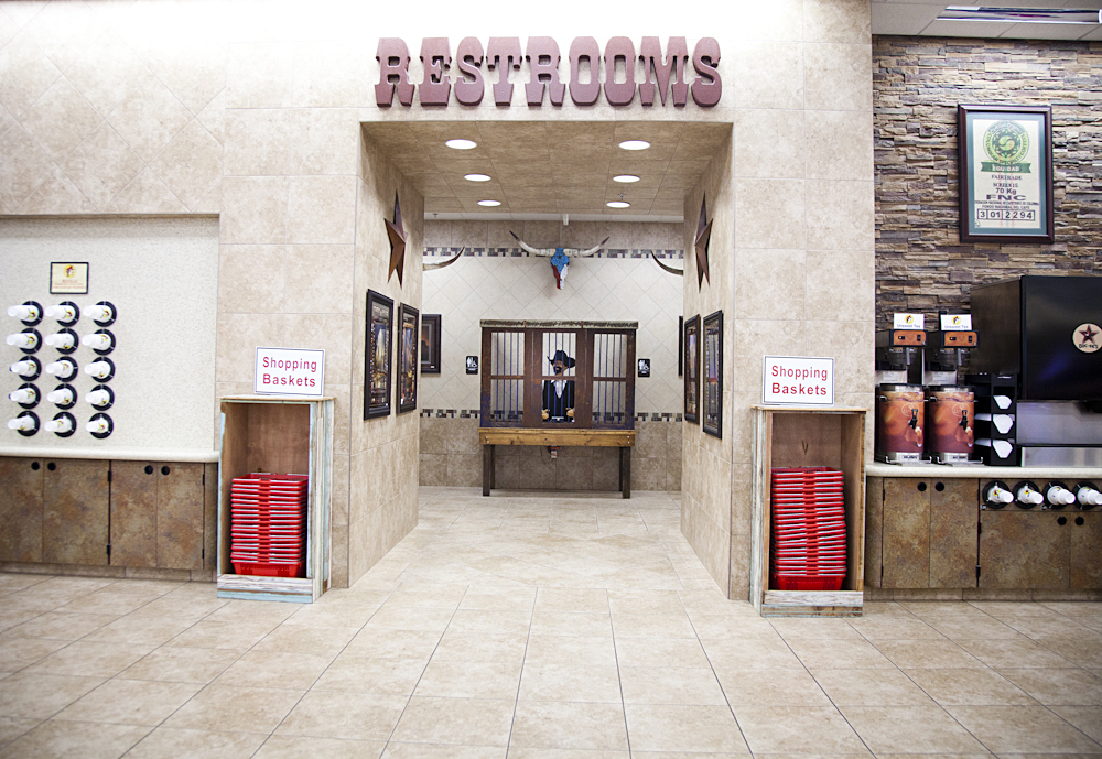 A look inside a local Buc-ee's, a landmark business nationally known for excellence and cleanliness, contributing to the area's desirable reputation.