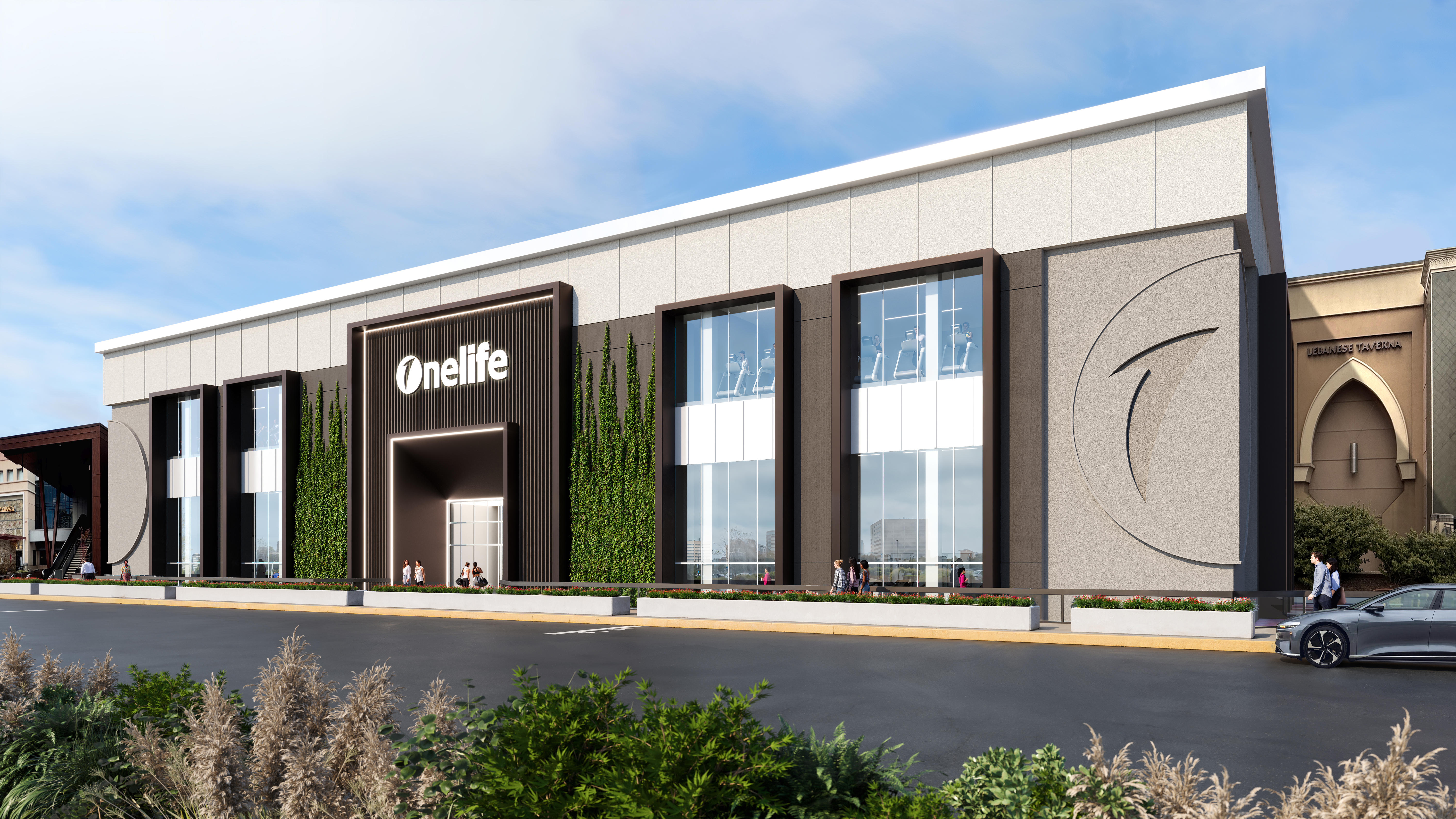 Architectural rendering of the proposed Onelife Fitness at Tysons Galleria, provided in the Onelife Fitness press release
