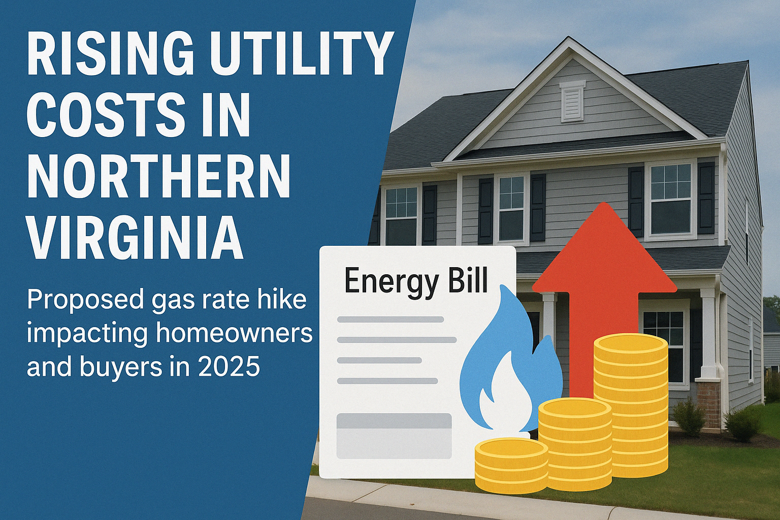 Rising utility costs in Northern Virginia due to proposed gas rate hike impacting homeowners and buyers in 2025