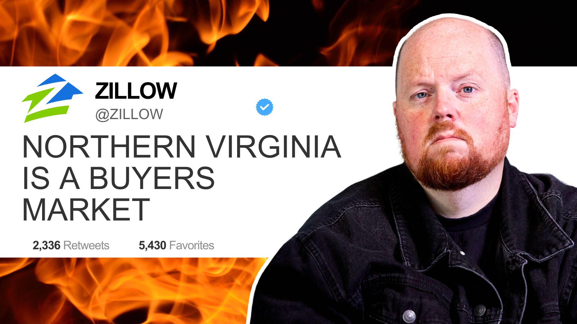 Chris Colgan reacts to a Zillow tweet stating 