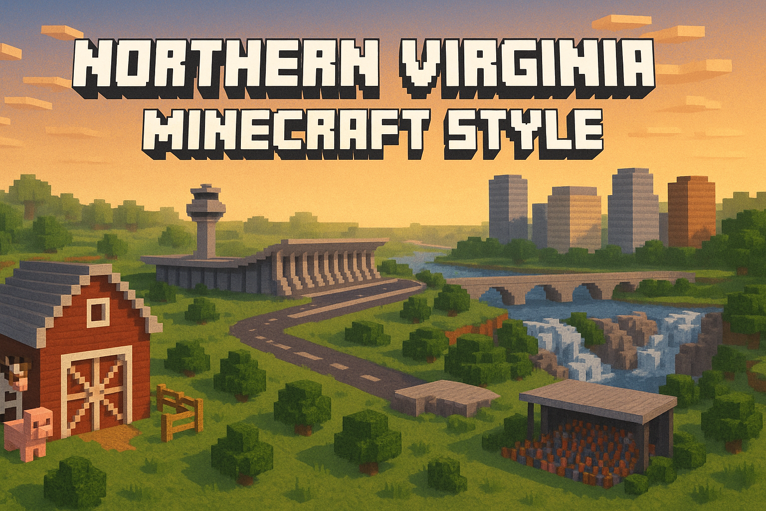 Minecraft: Northern Virginia Style header image.