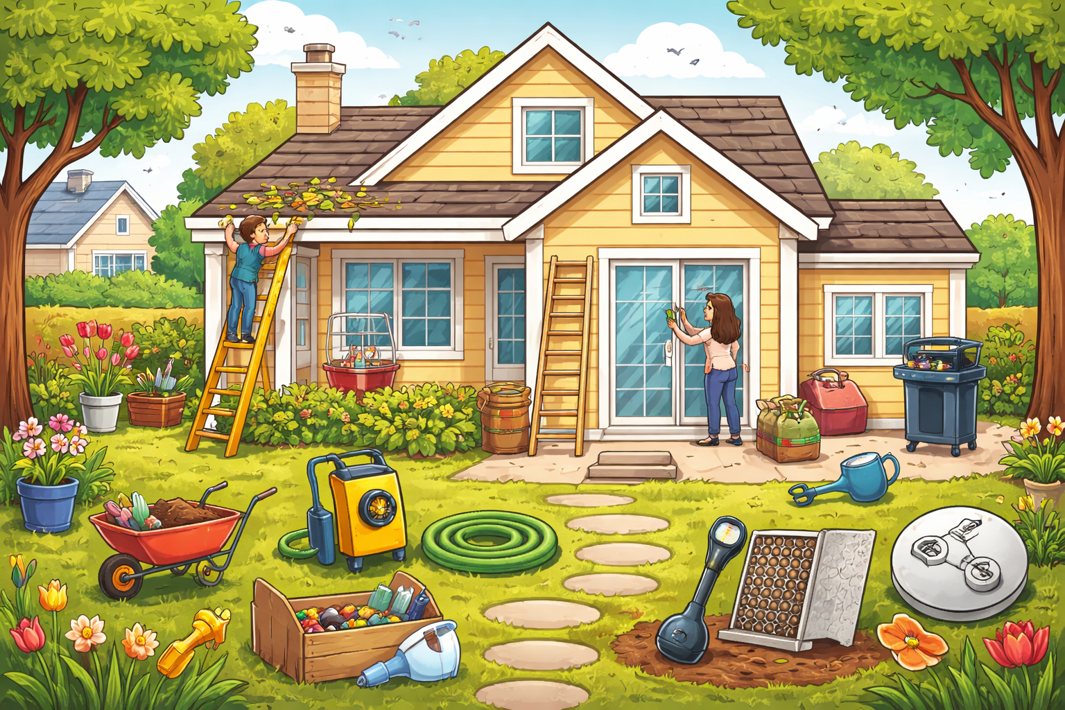 Spring Home Maintenance Checklist header image.