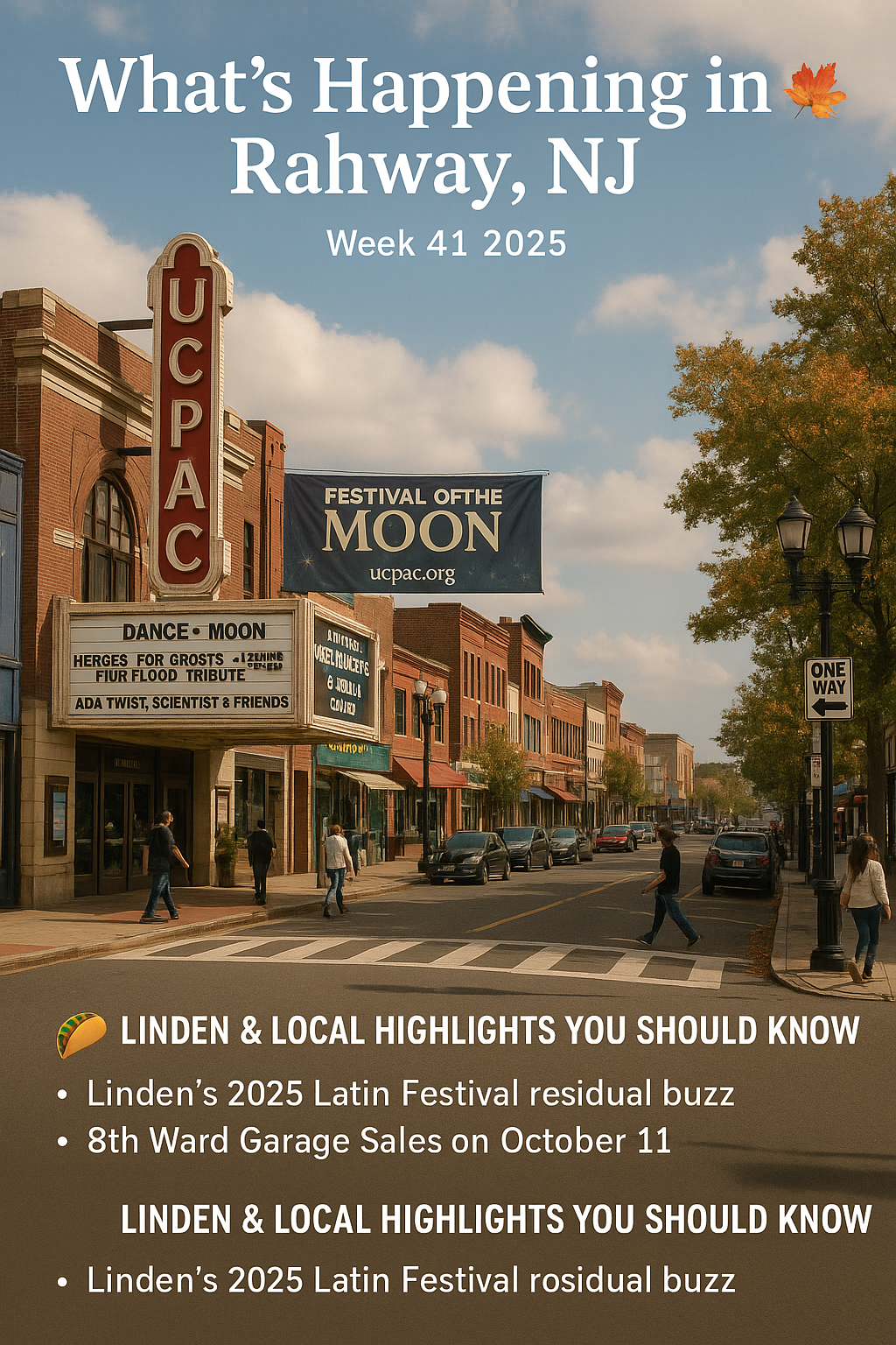 Linden & Rahway Weekend Events + Community Buzz header image.