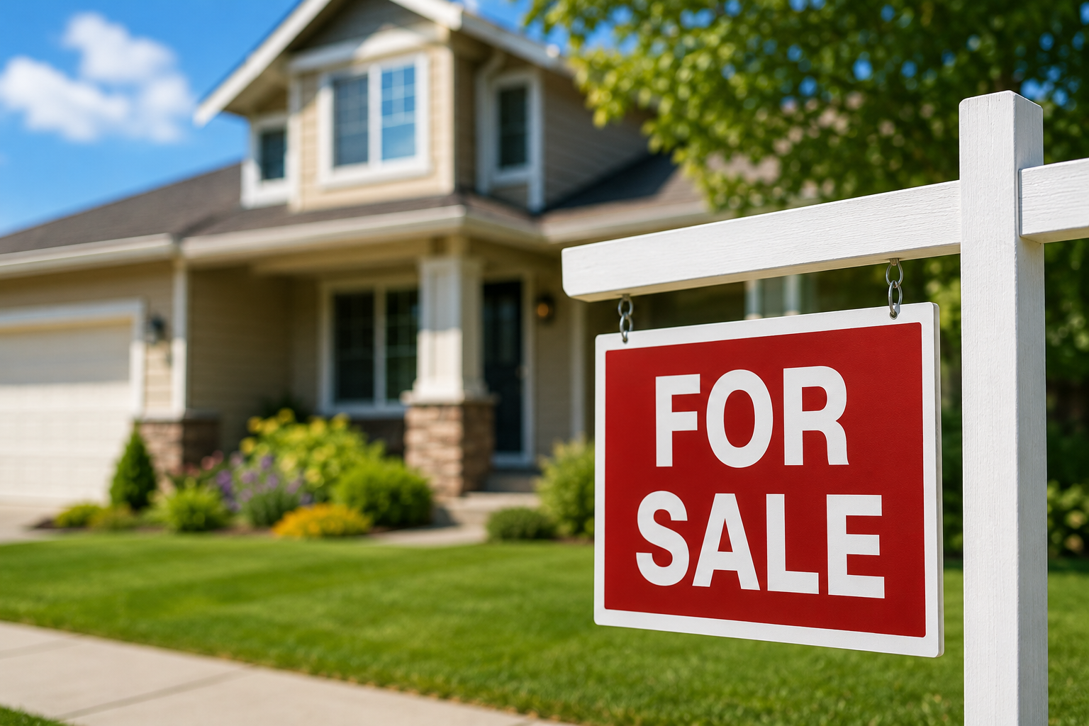 For-sale home representing a seller navigating a low appraisal during escrow