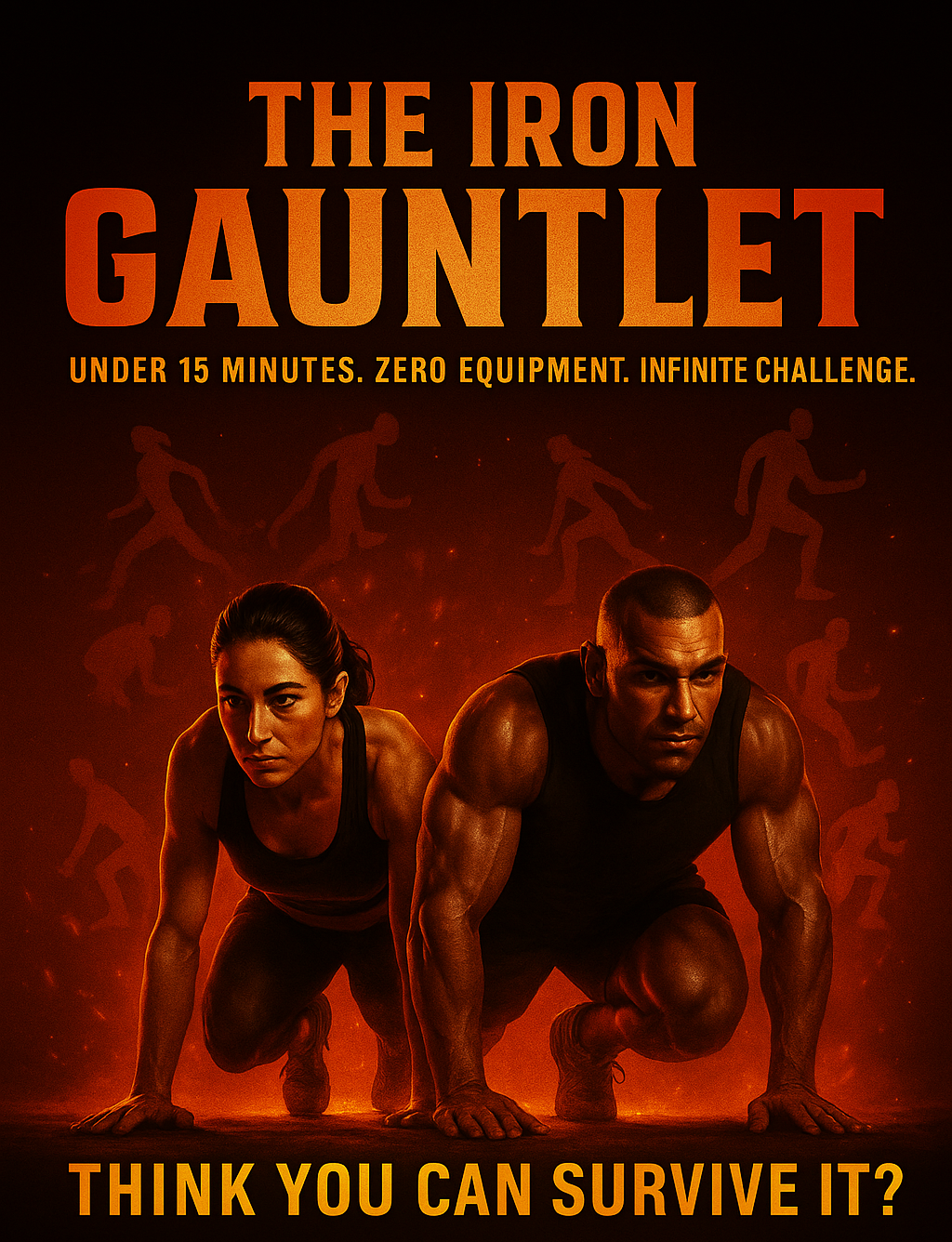 🛡️ The Iron Gauntlet: 14-Minute Bodyweight Challenge header image.