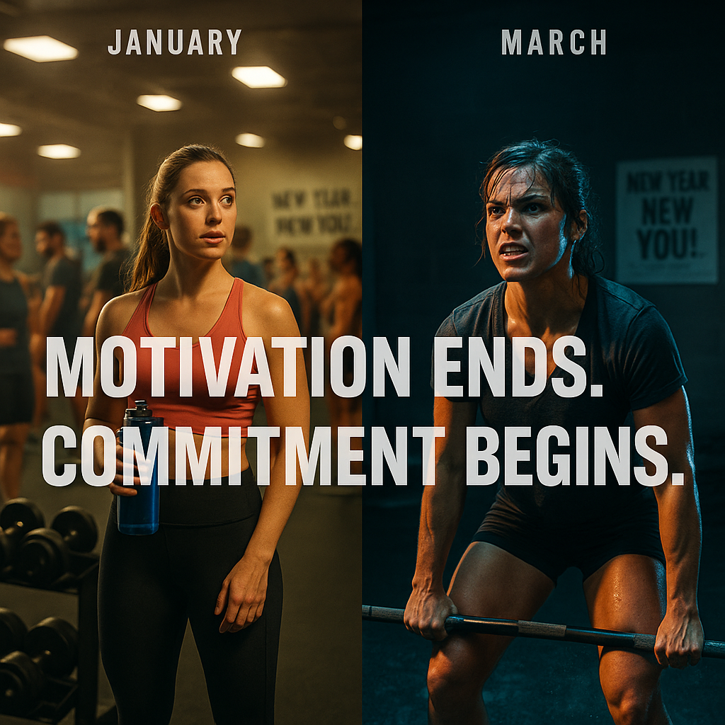 Commitment Begins Where Motivation Ends header image.