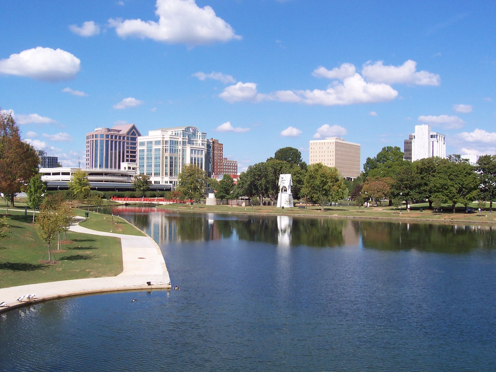 Downtown Huntsville, Alabama skyline and city center