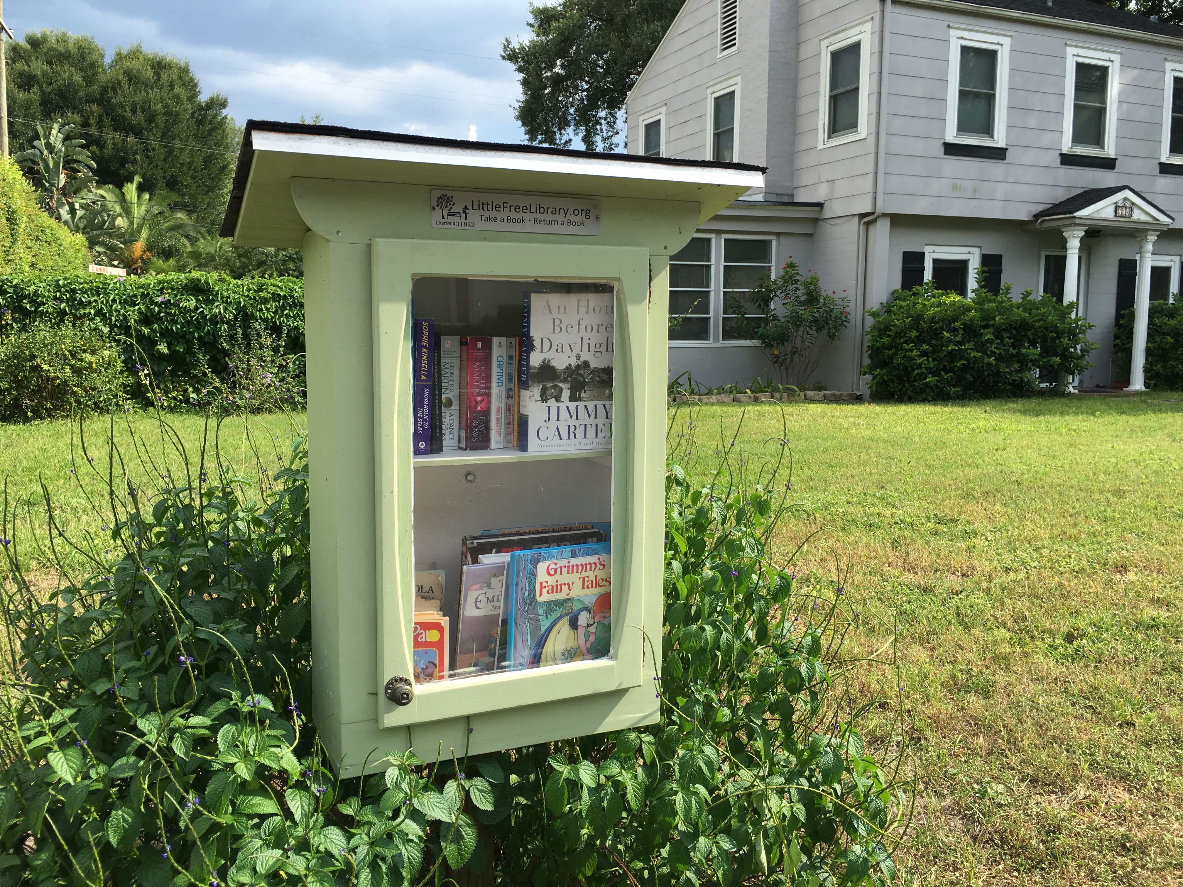 Free Little Library in Delaney Park, Orlando, Florida