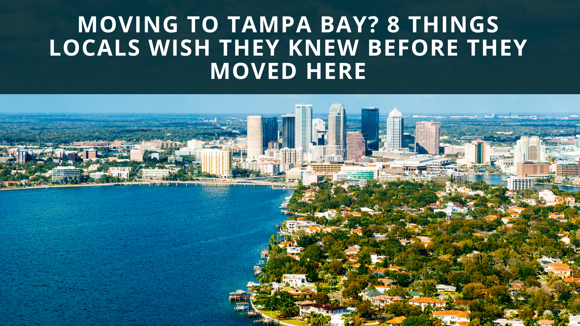 Moving to Tampa Bay? 8 Things Locals Wish They Knew Before They Moved Here header image.