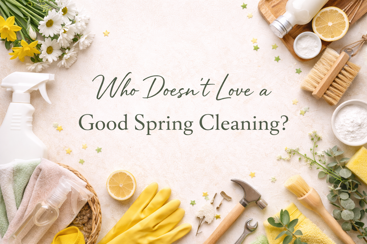 Who Doesn't Love A Good Spring Cleaning? header image.
