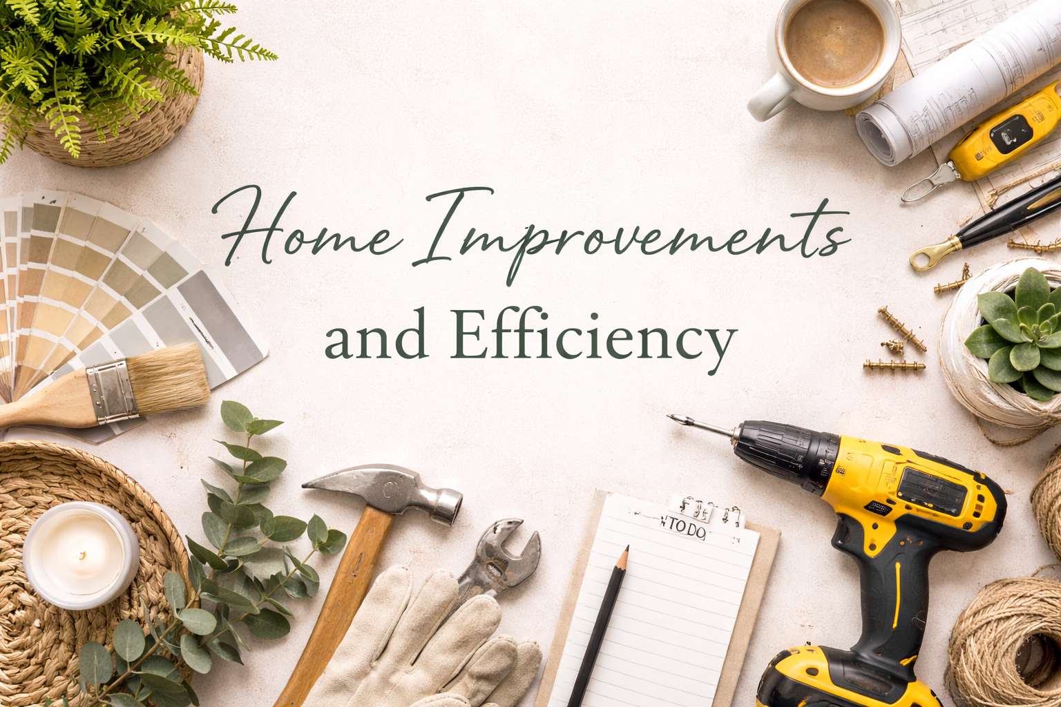 Home Improvements and Efficiency header image.