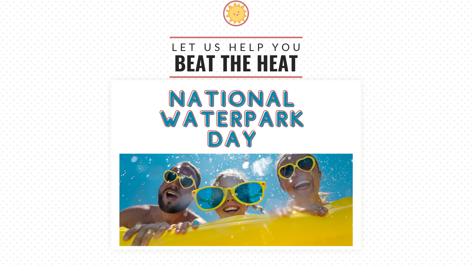 National Waterpark Day! header image.
