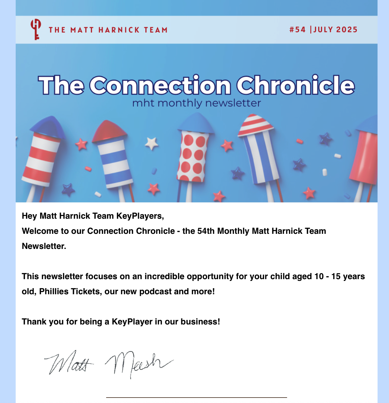 The Connection Chronicle #54 header image.
