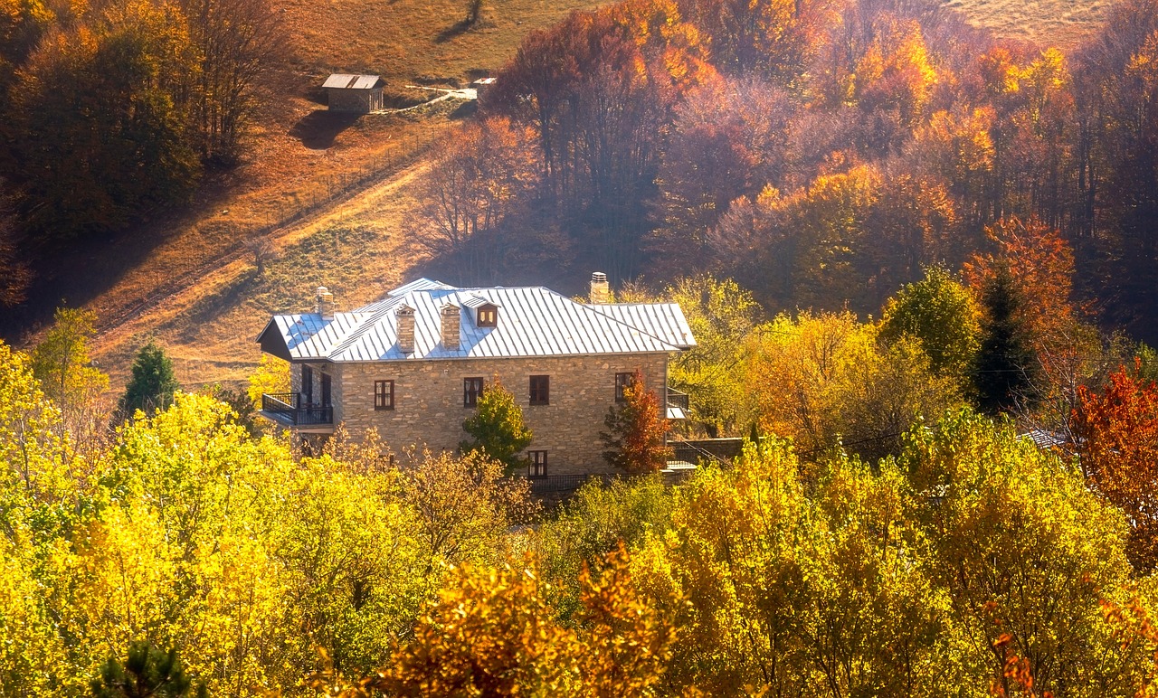 House during Autumn