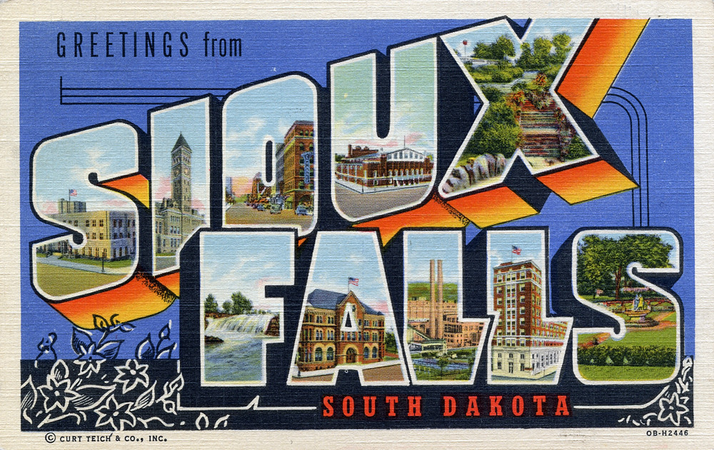 Sioux Falls, SD Postcard