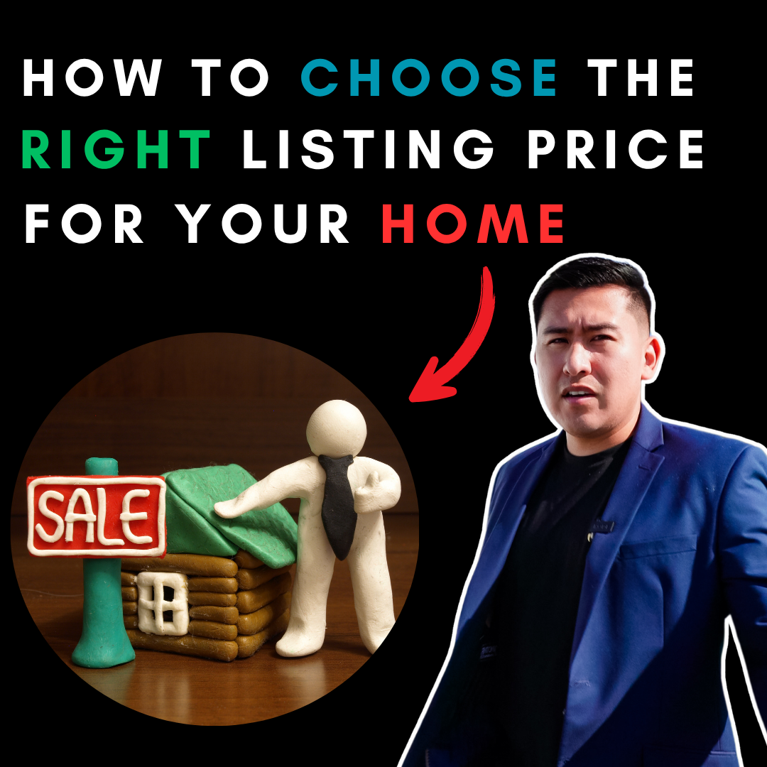 Home seller choosing the right listing price with a Realtor’s guidance.